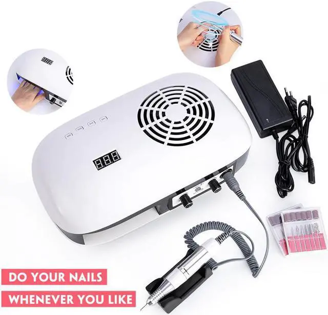 Main image of Manicure Machine 3 IN 1 UV Lamp For Nail Dryer Nail Vacuum With Filter 35000RPM Nail Drill Nail Art Equipment