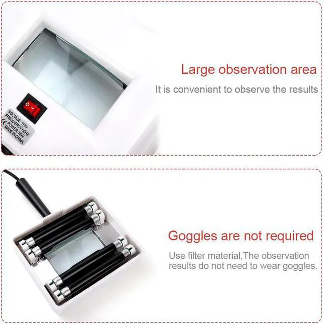 Alt view image 2 of 5 - Skin Analyzer wood Lamp SPA Machine Esthetician Treatment for Face Skin Testing Magnifying Examination Tool