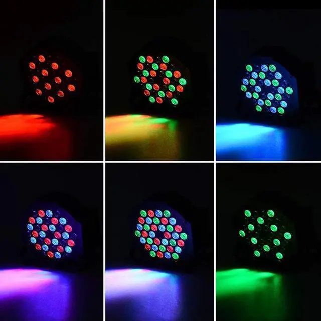 Alt view image 3 of 5 - Par Lights 36W DJ RGB Stage Lights UV Wash Disco Light DMX Controller Effect For Paty Christmas KTV Stage Lighting