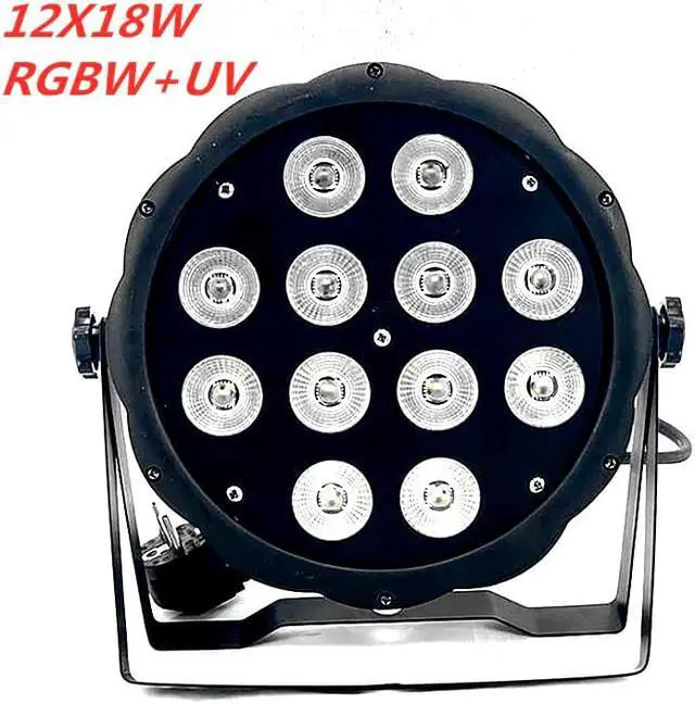 Alt view image 6 of 7 - Par 7x12W 12x18W Flat SlimPar RGBWA UV Licht 6in1 DJ Wash Light Stage dmx licht par spot light