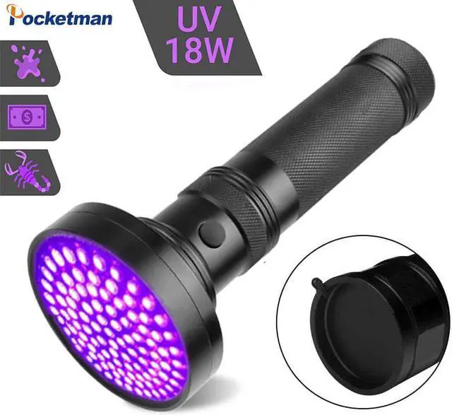 Main image of 100 LED Best UV Light Purple Light Torch 51LED 21LED 12LED UV LED Flashlight 395-400nm LED Torch Lamp For Safety UV Detection