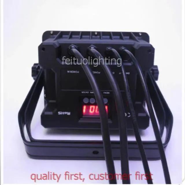 Alt view image 3 of 5 - 4pcs Led flood light 20*18w rgbwa uv 6 in1 led wall washer light waterproof ip65 led stage dj party light