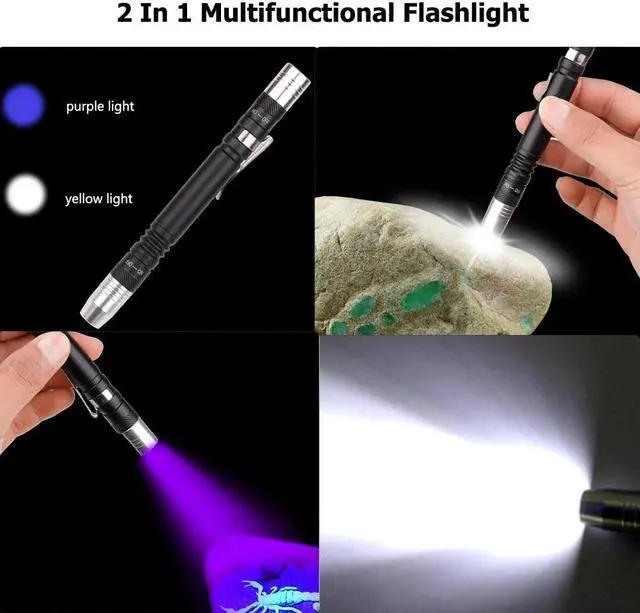 Alt view image 4 of 5 - 1/3/5 professional detection pen light UV flashlight first aid mini flashlight portable doctor nurse diagnosis work light