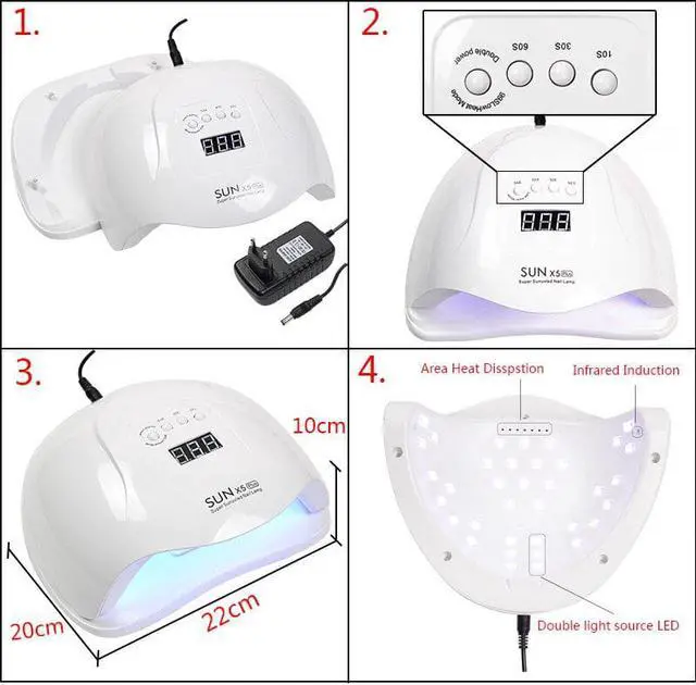 Alt view image 4 of 5 - Set Quick Building Gel Clear Soak Off Gel Nail Polish set with UV LED Lamp Dryer Poly gel Nail Kit professional set
