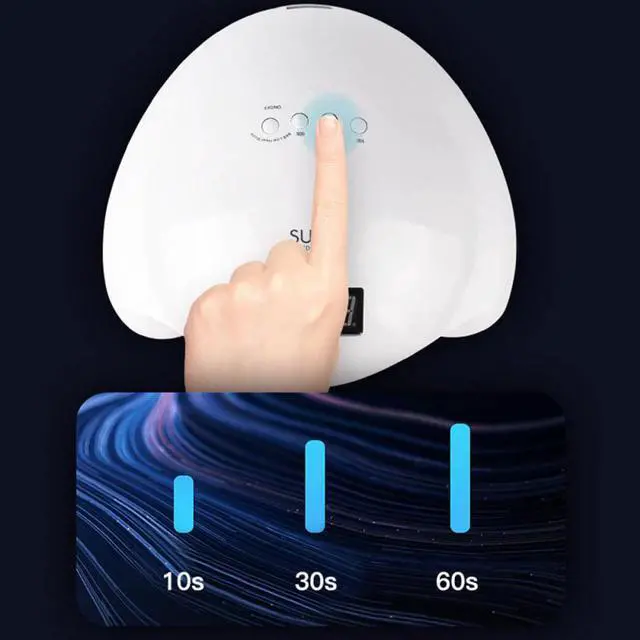 Alt view image 2 of 5 - 48W Manicure Lamp 24LED Beads Nail Lamp EU Plug Nail Polish Dryer UV LED Manicure Lamp Professional Nail Care Tool