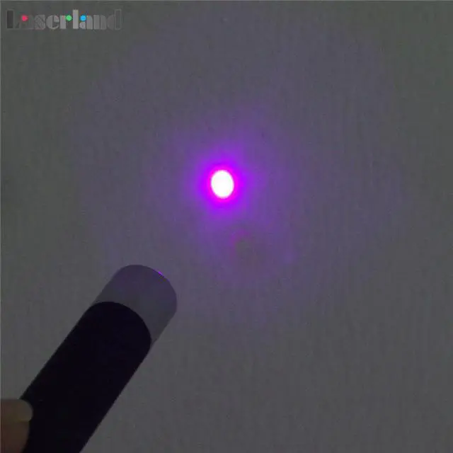Alt view image 3 of 5 - <5mW 405nm Violet Blue Laser Pointer Pen Glow Threads T-shirt UV Lighting Tester Class 3R Safety Standard EU