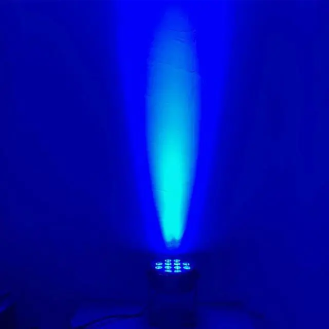 Alt view image 5 of 5 - Flat SlimPar RGBWA UV  Light 6in1  DJ Wash Light Stage dmx light    par light 7x12W 12x18W