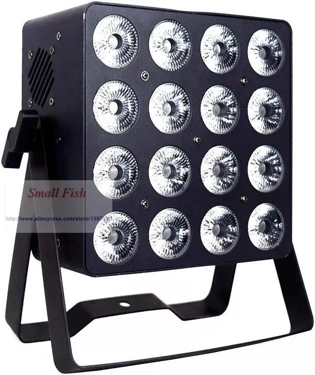 Alt view image 2 of 5 - 16x18W LED RGBWA-UV 6IN1 LED DMX Par Stage Light Projector Flat Par Light For Party DJ KTV Disco Night Club Christmas Lamps
