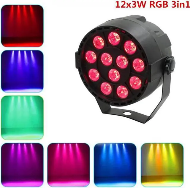 Main image of Light 12LED RGB 3IN1 12x4W UV Stage Lighting effect DMX 512 Club Disco ty Ballroom KTV Bar Wedding DJ Projector Spotlight