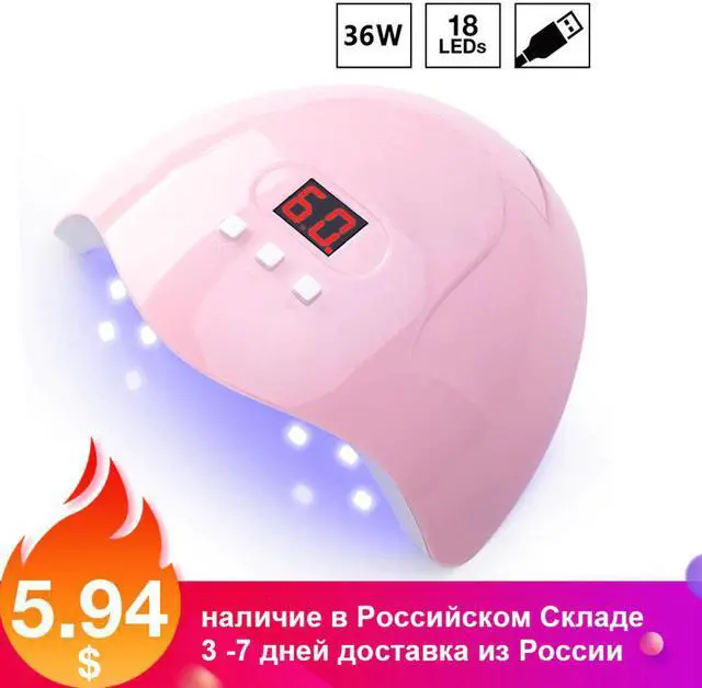 Main image of 36W UV LED Lamp USB Nails Dryer for Manicure Dry Nail Drying All Gels Polish Auto Sensor 30s 60s 90s Nail Art Tools