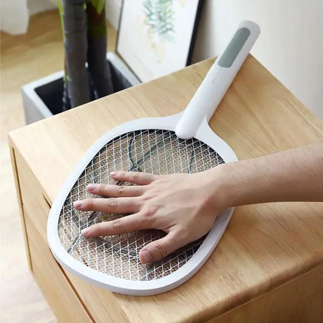 Alt view image 5 of 5 - 3000V Electric Mosquito Swatter Killer Racket 1200mAh USB Rechargeable With UV Lamp Mosquito Insect Fly Kill Trap Bug Zapper
