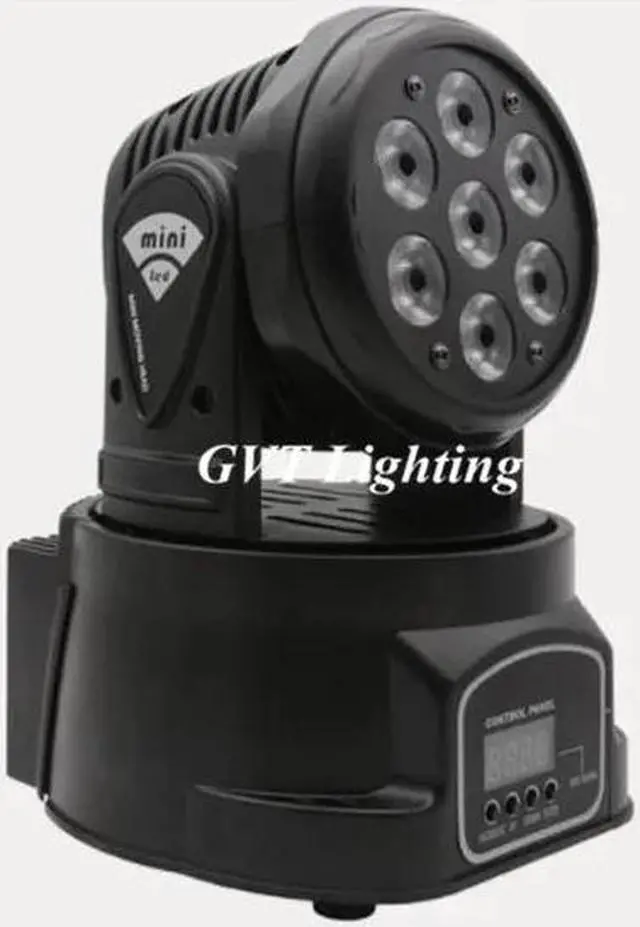 Alt view image 2 of 5 - 2pcs LED Wash 7x18W RGBWA+UV/7x12W RGBW Moving Head Lighting 6 in1 RGBWA+UV For Disco DJ KTV 12/16 DMX Channels Stage Dj Lights