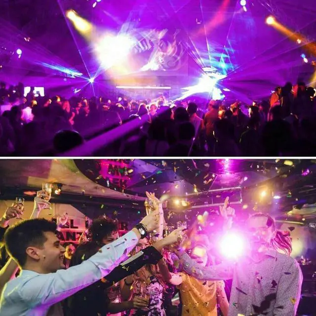 Alt view image 4 of 5 - 12LED Christmas Party Bar DJ Disco Home Decor Night Lamp With Rack Club UV Black Body Paint Stage Light Easy Use Integrated