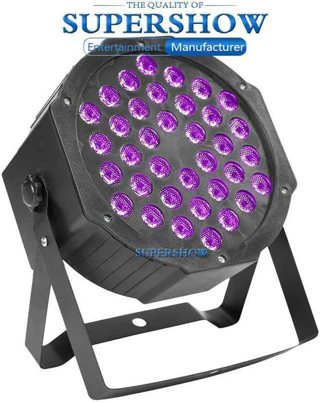 Alt view image 4 of 5 - 2PCS/lot 36 LEDS UV DMX512 Controller Purple Par Lighting Stage Lights RGB Colors Effect for Disco DJ Club Party KTV