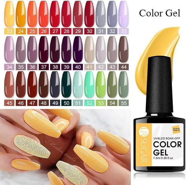 Alt view image 4 of 5 - 10pcs Nail Gel Polish UV LED Lamp Gel Varnishes Painting Hybrid Manicures Set Nail Art Need Base Top Coat Gel Polish
