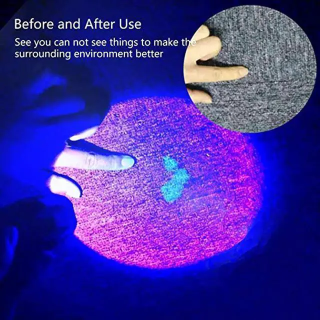 Alt view image 5 of 5 - Flashlight 365nm/395nm Ultra Violet Light Zoom Mini Black Light Pet Urine Stains Detector Scorpion Use AA 14500 battery