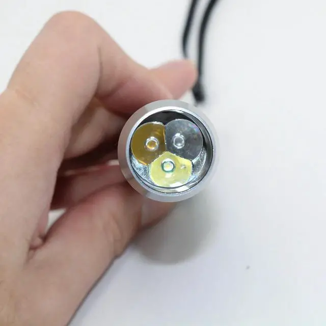 Alt view image 4 of 5 - LED Flashlight white/yellow/UV light 395nm blacklight LED pen torch for Gem Amber Jade Money Identification