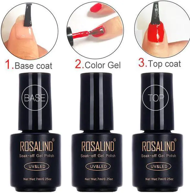 Alt view image 2 of 5 - Top Coat 7ml Gel Nail Polish Protect Nails UV LED Lamp Semi Vernis Permanent Nail Art Soak off Gel Nail Polish