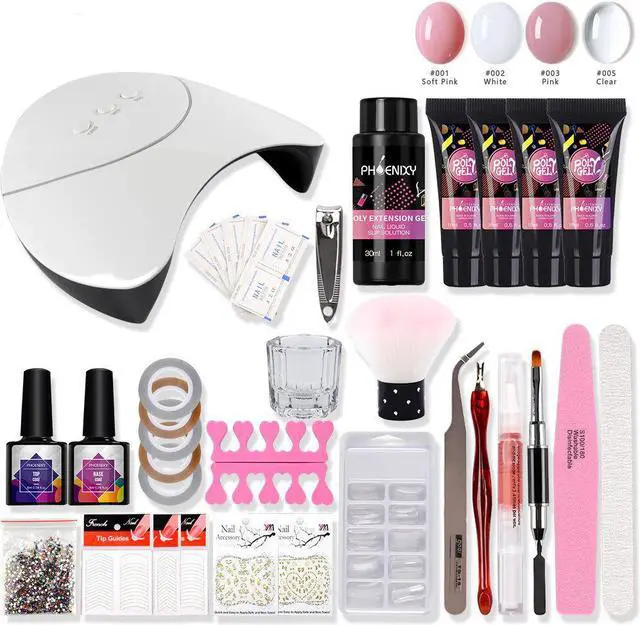 Main image of Polygel Nail Kit With 36W UV LED Lamp Extension Gel Set Hard Jelly Builder Gel Nail Art Tools For Professional Manicure