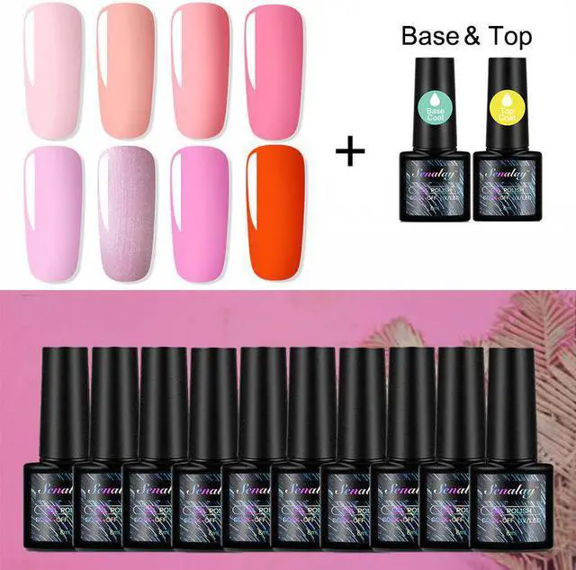 Main image of Manicure Set For Nails Polish Gel 8ml 4/6/10pcs Acrylic Nail Kit Semi Permanent Soak Off UV LED Lamp For Nail Art Tools