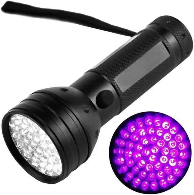 Alt view image 2 of 5 - 51 LED Multifunction Flashlight UV Torch Portable Light Ultraviolet Pet Urine Stain Detector for Outdoor Camping Emergency