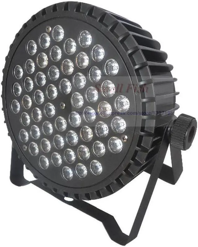 Alt view image 2 of 5 - 4Pcs/Lot DMX Control LED Par 54x3W RGBW/RGBWA/RGBWA-UV Optional LEDs DMX  Channels LED Flat Par Light Professional DJ Equipment