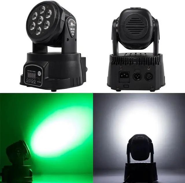 Alt view image 2 of 5 - 2PCS 6x15W Bee Eye Beam Wash 5x12W Moving Head 7x12W 7x18W RGBWA UV Stage Lighting DMX DJ Disco Christmas Party Music Sound