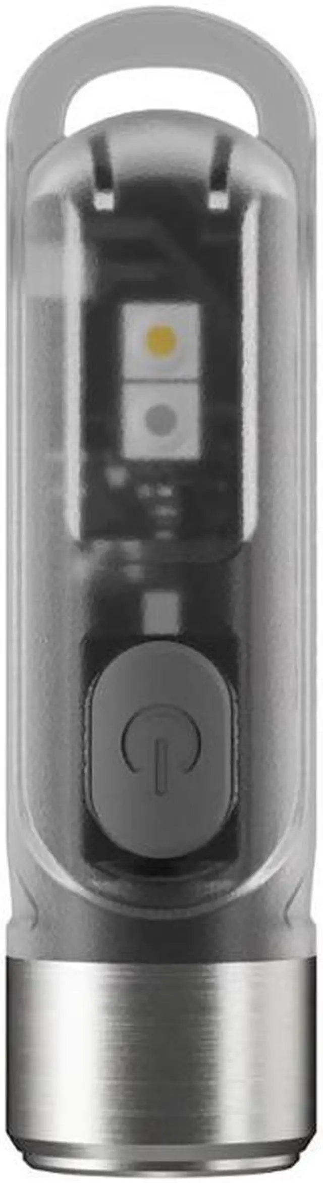 Alt view image 5 of 5 - TIKI GITD MINI LED Flashlight 300 Lumens + UV Light USB Rechargeable Keychain Flashlight  Glow-in-the-dark Version