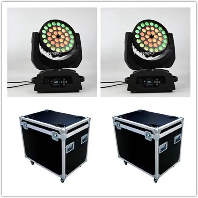 Main image of 10pcs with flycase Stage show led dmx decoder wash moving head rgbwa uv 6in1 zoom movinghead led light