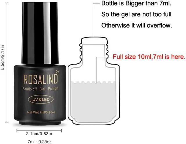 Alt view image 5 of 5 - Top Coat 7ml Gel Nail Polish Protect Nails UV LED Lamp Semi Vernis Permanent Nail Art Soak off Gel Nail Polish