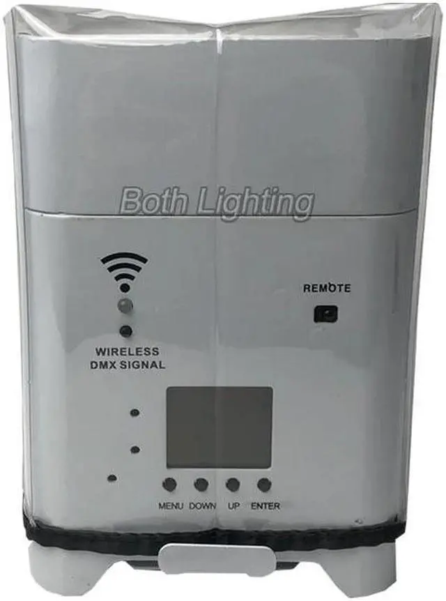 Alt view image 3 of 5 - IR Control WiFi Remote Wireless Battery Operated LED Mini PAR Lights 6X18W RGBWA UV 6in1 Wireless LED Uplighting for wedding