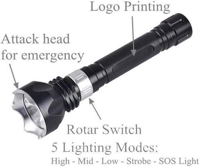 Alt view image 4 of 5 - 3800Lm CREE XM-L2 Waterproof Diving Lights Torch Yellow UV Red Lamp Underwater 80 Meter LED Diving Flashlight