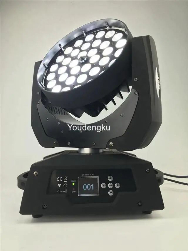 Alt view image 5 of 5 - 2pcs Moving head wash zoom pro 36x18w rgbwa uv 6in1 led beam moving head light