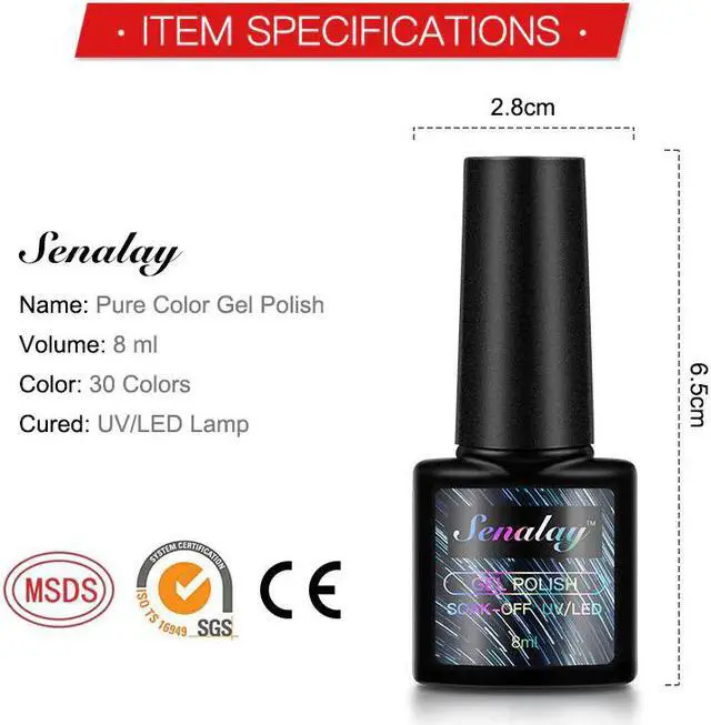 Alt view image 5 of 5 - 4Pcs/Set Manicure Set For Nails Polish Gel 8ml Acrylic Nail Kit Semi Permanent Soak Off UV LED Lamp For Nail Art Tools