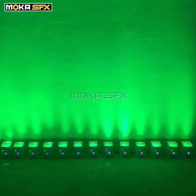 Alt view image 3 of 5 - 6x18w led Par light rgbwa uv 6 in1 wireless battery powered led uplights wifi App dmx led par lights for wedding Church Party