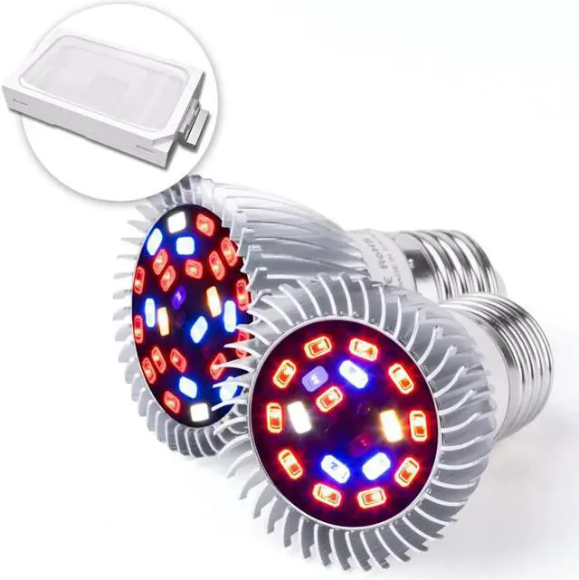 Alt view image 2 of 5 - Phyto Lamps Full Spectrum E27 Led Plant Light Grow Lamp E14 Led For Plants 18W 28W Fitolampy Greenhouse Tent Bulbs UV IR