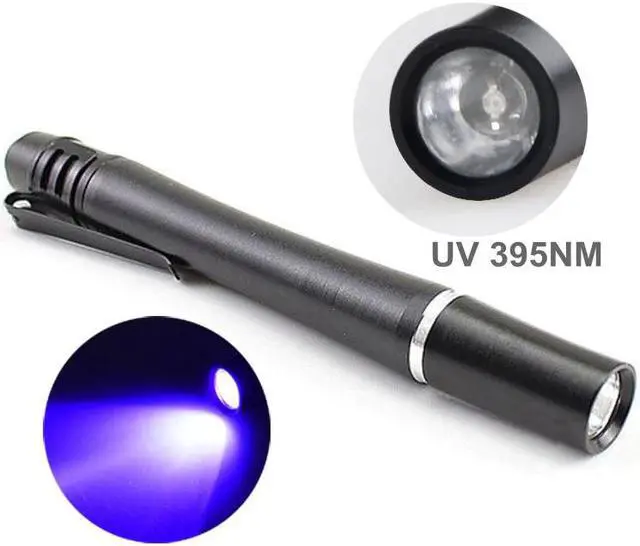 Alt view image 2 of 5 - Ultraviolet Pen Light Glue Curing Invisible Ink Detector Penlight 395NM 365NM 380NM UV Lamp LED Pen Light Flashlight