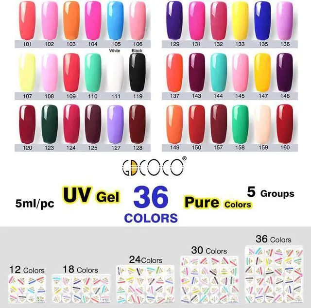Alt view image 3 of 5 - nail supply nail art manicure pure color nail gel polish canny gel paint soak off led uv gel nails varnish lamp gel color