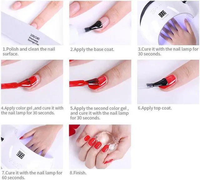 Alt view image 5 of 5 - DOLL 8ml Light Yellow Green Colors Series Gel Nail Polish Color Nail Gel Soak Off UV Gel Base Coat Top Coat Nail Art