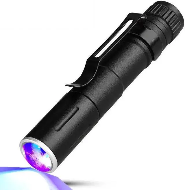 Alt view image 5 of 5 - Penlight NEW UV 1000LM LED Flashlight Torch Pocket Light Waterproof Lantern AAA Battery Powerful Led For money detector