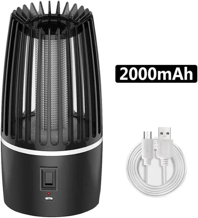 Alt view image 5 of 5 - Electric Photocatalysis Mute Mosquito Insect Bug Zapper Trap Killer LED Lamp Fly Bug Repellent Anti Mosquito UV Night Light