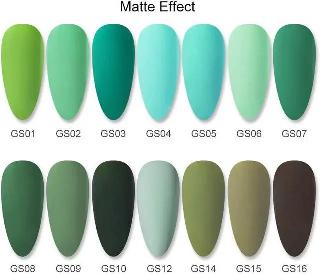 Alt view image 3 of 5 - Green Series Nail Gel Polish 6ml Soak Off Nail Art Gel Varnish  UV LED Need UV Lamp Cured Gel Nail Polish