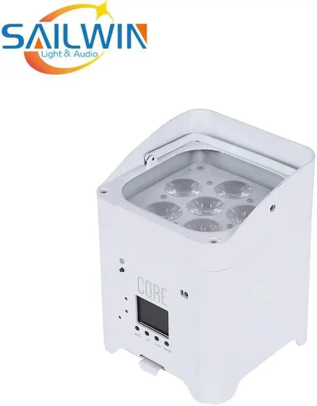 Alt view image 5 of 5 - Stock High quality 6X18W RGBWA UV 6in1 WIFI battery powered uplight wireless dmx led party uplight