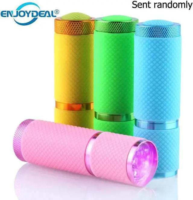 Main image of 9 LED Flashlight Nail Dryer Curing Gel Lamp Flashlight Torch For UV Gel nail polish dryer Multifunction 395nm AAA Battery