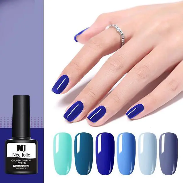 Alt view image 5 of 5 - 8ml Gel Nail Polish Varnishes Solid Color Semi Permanent Base Top Need UV LED Lamp Manicures Paint Nails Gel Polish