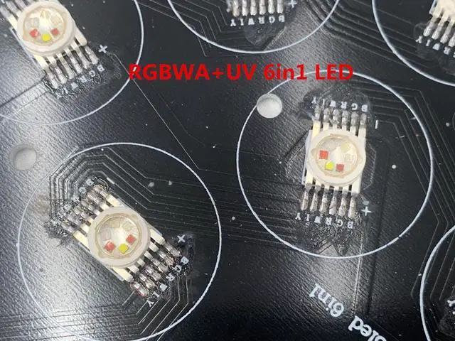 Alt view image 4 of 5 - RGBW 7x18W LED Flat SlimPar RGBWA UV Light 6in1 LED DJ Wash Light Stage dmx light lamp 6/10 channes