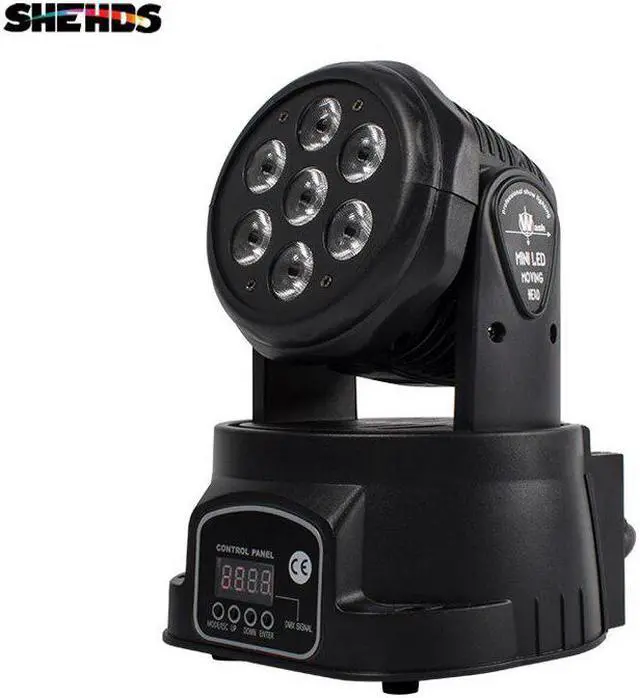 Alt view image 3 of 5 - 2/4pcs 7x18W RGBWA+UV 6in1LED Wash Moving Head Light For DJ Disco Party Bar Wedding Ballroom  Stage Lighting Fast Shipping