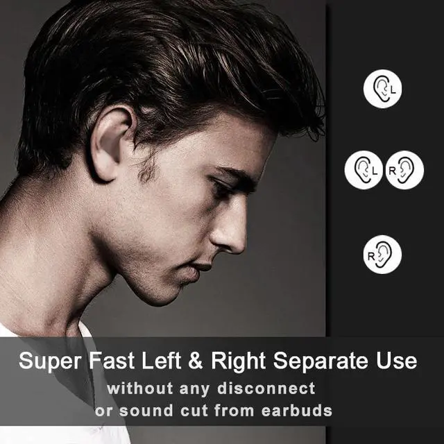 Alt view image 5 of 5 - True Bluetooth 5.0 Earphone  I90000 MAX TWS Wireless Headphons Sport Handsfree Earbuds 8D Stereo Gaming Headset with Mic