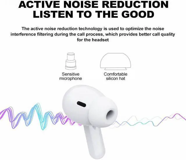 Alt view image 3 of 5 - 3 Wireless Bluetooth Earphones TWS Headphones HIFI Sound Headset In ear Stereo Earbuds Noise Cancel Gaming Headphone