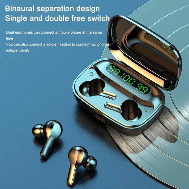 Alt view image 5 of 5 - R3 Bluetooth Wireless Headphones Sports terproof Earbuds New Game Headsets For PC Earphones With Microphone PK T5
